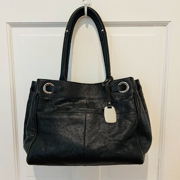 B. Makowsky black leather shoulder bag - Picture 13 of 16
